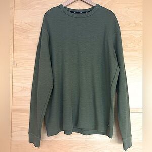 Gap Army Green Waffle Shirt Size XL